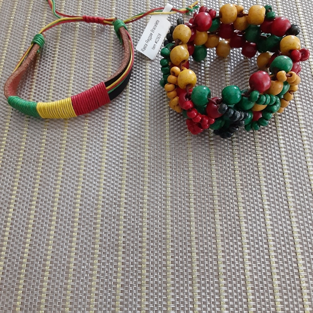 Rasta Reggae Bracelets-Small to Medium Size Wrists
